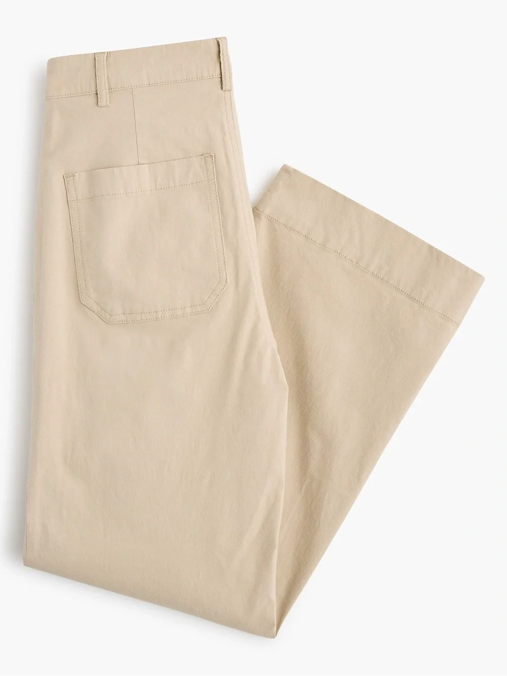 J. Crew Ella wide-leg cropped pant Light Khaki Size 28 NWT